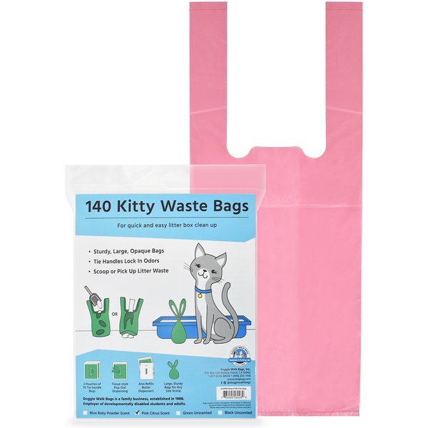 Biodegradable plastic bags for cat clearance litter