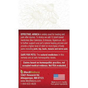 MediNatura T-Relief Arnica +12 Homeopathic Medicine for Pain for Cats, Dogs & Horses, 90 count