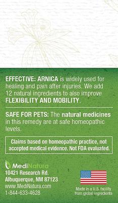 Show full view: MediNatura T-Relief Arnica +12 Homeopathic Medicine for Joint Pain/Arthritis for Cats, Dogs & Horses, 90 count slide 5 of 7