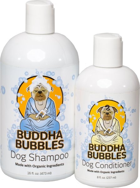 Barking Buddha Buddha Bubbles Grab-and-Go Set Organic Dog Shampoo & Conditioner, 16-oz bottle & 8-oz bottle slide 1 of 2