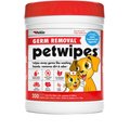 Petkin Petwipes Germ Removal Antibacterial Dog & Cat Wipes, 200 count