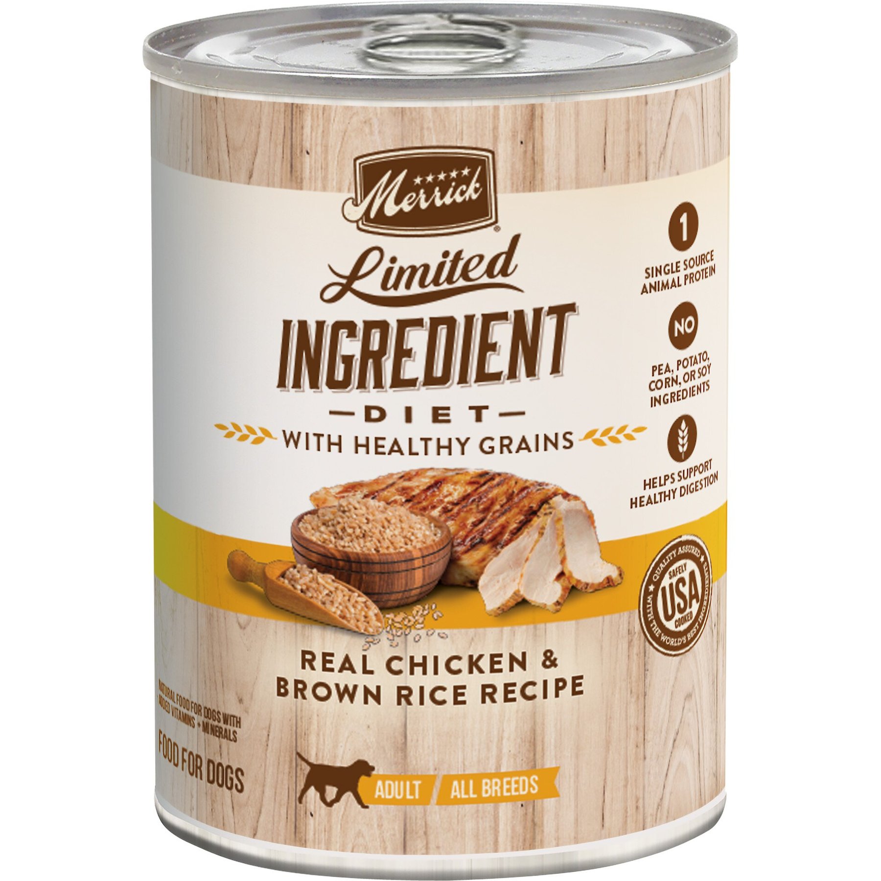 MERRICK Limited Ingredient Diet Chicken Brown Rice Recipe Wet