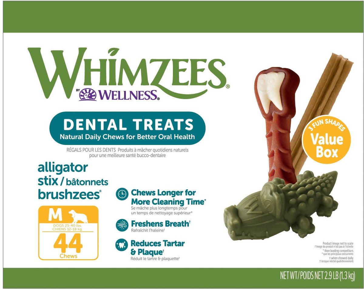 Whimzees natural grain free daily shop dental dog treats variety packs