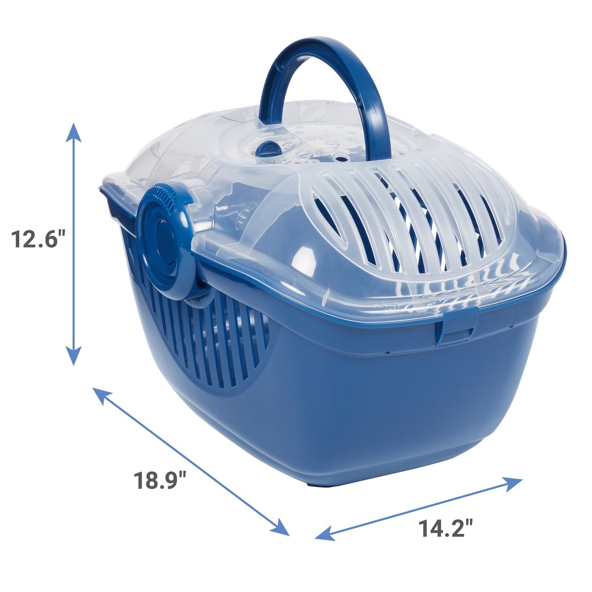 Top load clearance pet carrier