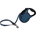 KONG Retractable Terrain Nylon Reflective Retractable Dog Leash, Blue, Medium: 16-ft long, 7/16-in wide