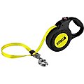 KONG Retractable Reflect Reflective Retractable Dog Leash, Black, Medium: 16-ft long, 7/16-in wide