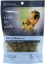 Side by Side Rabbit & Blueberry Soft & Chewy Dog Treats, 6-oz bag