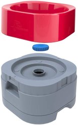 PetWeighter Elevated Dog & Cat Bowl, Red, Medium slide 2 of 9