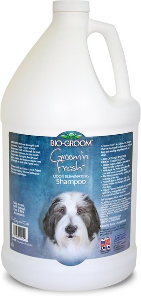 BIO-GROOM Groom 'N Fresh Odor Eliminating Dog Shampoo, 1-gal bottle ...