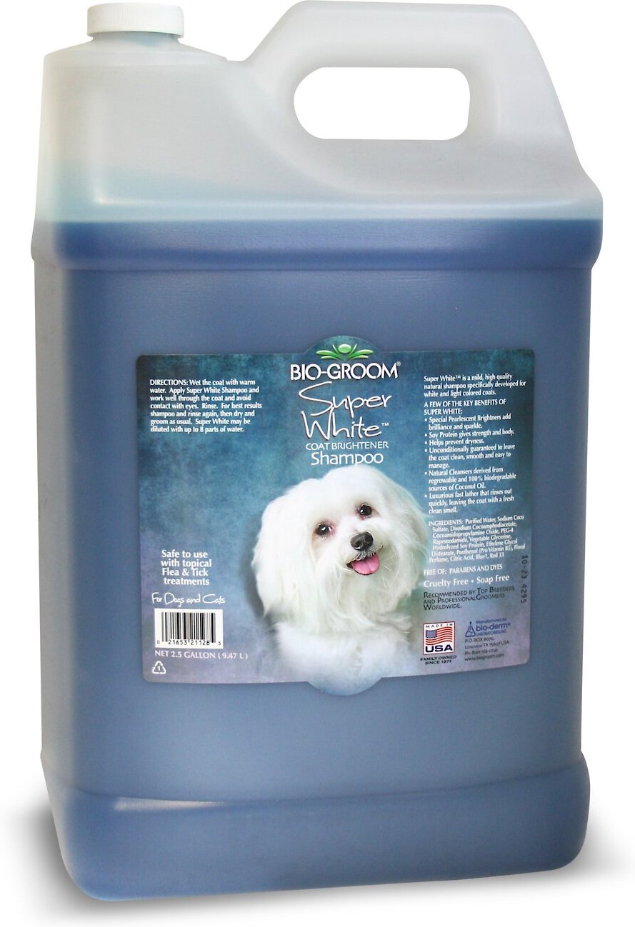 bomuld Gøre husarbejde deres BIO-GROOM Super White Dog Shampoo, 2.5-gallon jug - Chewy.com