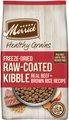 Merrick Healthy Grains Raw-Coated Kibble Real Beef + Brown Rice Recipe Freeze-Dried Dry Dog Food, 10-lb...