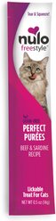 Nulo Freestyle Perfect Purees Beef & Sardine Recipe Grain-Free Lickable Cat Treats, 0.5-oz, case of 48 slide 2 of 8