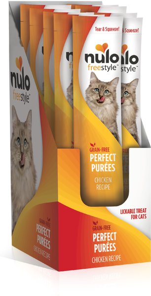 Nulo Freestyle Perfect Purees Chicken Recipe Grain-Free Lickable Cat Treats, 0.5-oz, case of 48 slide 1 of 8