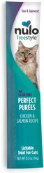 Nulo Freestyle Perfect Purees Chicken & Salmon Recipe Grain-Free Lickable Cat Treats, 0.5-oz, case of 48 slide 2 of 8