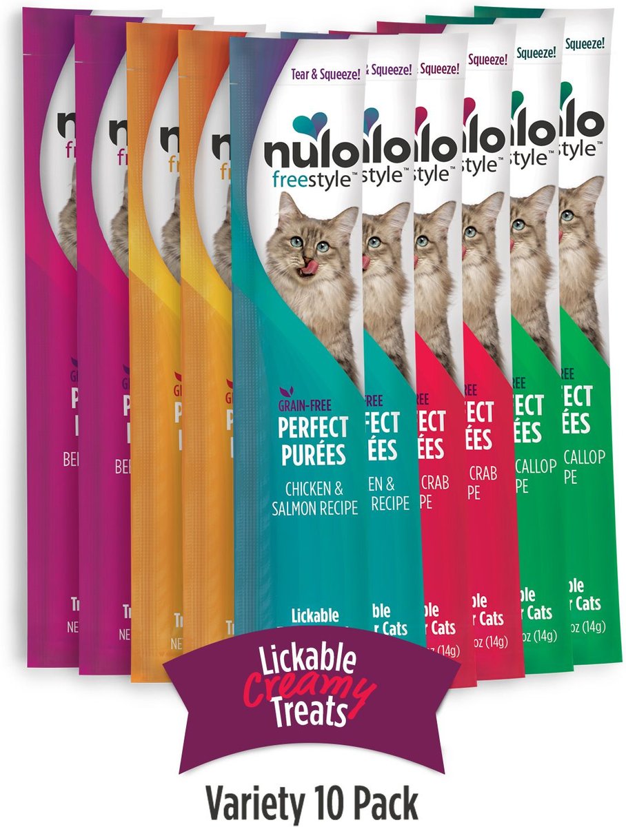 NULO Freestyle Perfect Purees Variety Pack Grain Free Lickable Cat