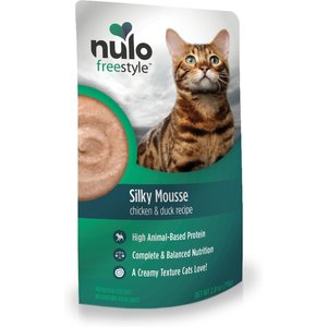 Nulo Freestyle Silky Mousse Chicken & Duck Recipe Grain-Free Wet Cat Food, 2.8-oz, case of 24