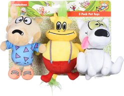 Fetch For Pets Nickelodeon Rocko's Modern Life: Rocko, Spunky, Heffer Squeaky Plush Dog Toys, 3 count