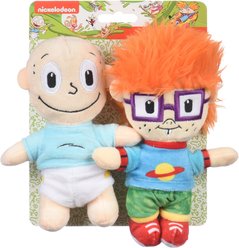 Fetch For Pets Nickelodeon Rugrats Chuckie & Tommy Squeaky Plush Dog Toys, 2 count