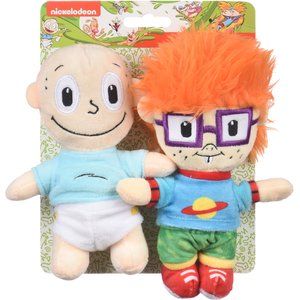 Fetch For Pets Nickelodeon Rugrats Chuckie & Tommy Squeaky Plush Dog Toys, 2 count