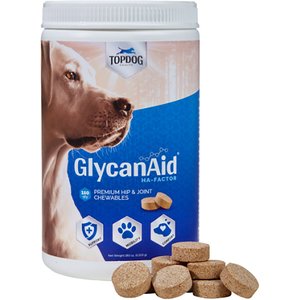 TopDog Health GlycanAid HA Factor Hip & Joint Chewables Dog Supplement, 300 count