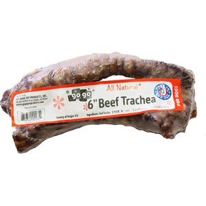 GoGo Pet Products 6-in Beef Trachea Dog Treats, 2 count