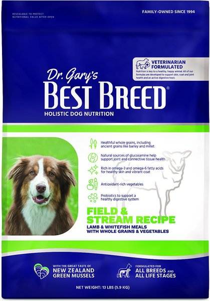 Dr. Gary's Best Breed Holistic Field & Stream Recipe Dry Dog Food, 13-lb bag slide 1 of 5