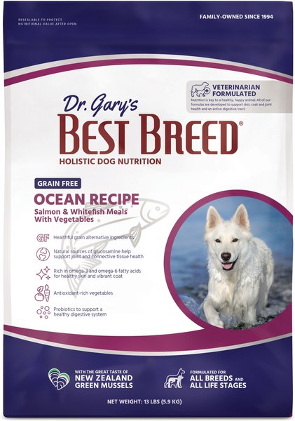 Dr. Gary's Best Breed Grain-Free Ocean Recipe Dry Dog Food, 13-lb bag slide 1 of 5