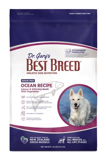 DR. GARY'S BEST BREED Grain-Free Ocean Recipe Dry Dog Food, 26-lb bag ...