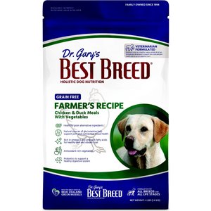 Dr. Gary's Best Breed Grain-Free Farmer's Recipe Dry Dog Food, 4-lb bag