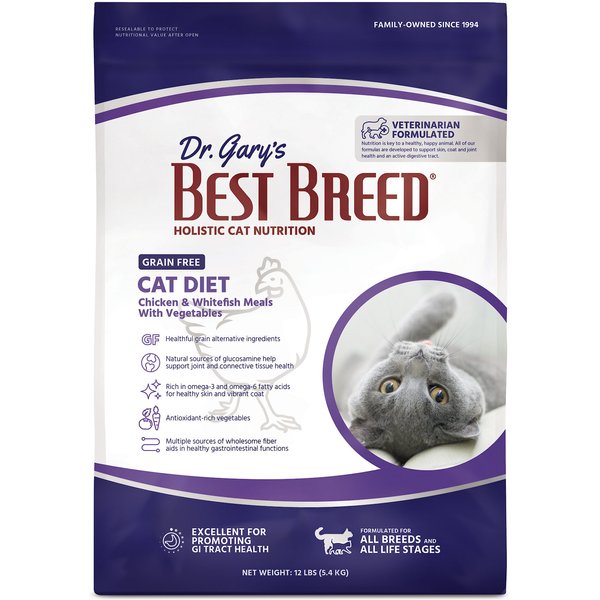 DR. GARY'S BEST BREED Holistic Grain-Free All Life Stages Dry Cat Food ...