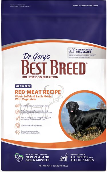 Dr. Gary's Best Breed Grain-Free Red Meat Recipe Dry Dog Food, 26-lb bag slide 1 of 5