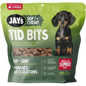 Jay's Soft & Chewy Tid Bits Hip & Joint Dog Treats, 32-oz bag