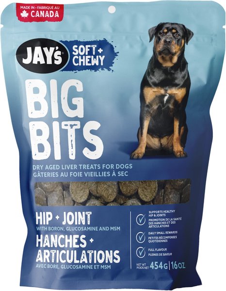 Jay's Soft & Chewy Big Bits Hip & Joint Dog Treats, 16-oz bag slide 1 of 2