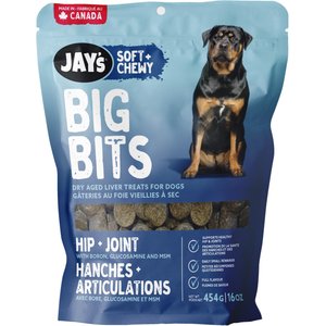 Jay's Soft & Chewy Big Bits Hip & Joint Dog Treats, 16-oz bag