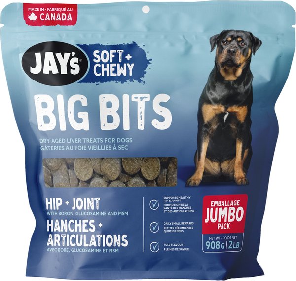 Jay's Soft & Chewy Big Bits Hip & Joint Dog Treats, 32-oz bag slide 1 of 2