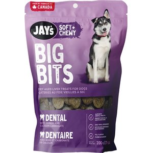 Jay's Soft & Chewy Big Bits Dental Dog Treats, 7-oz bag