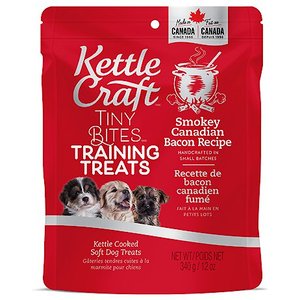 Kettle Craft Tiny Bites Smokey Canadian Bacon Recipe Dog Training Treats, 12-oz bag