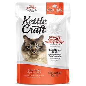 Kettle Craft Savoury Canadian Turkey Recipe Cat Treats, 3-oz bag