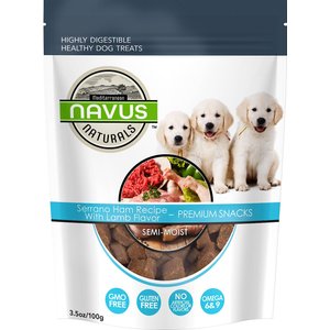 Navus Naturals Serrano Ham Recipe With Lamb Flavor Dog Treats, 3.5-oz bag