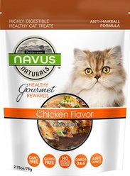 Navus Naturals Healthy Gourmet Rewards Chicken Flavor Semi-Moist Cat Treats, 2.75-oz bag