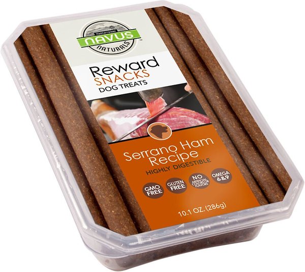 Navus Naturals Serrano Ham Recipe Reward Snacks Dog Treats, 10.1-oz bag slide 1 of 5
