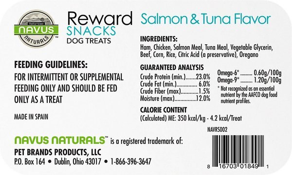 Navus Naturals Reward Snacks Lamb Flavor Dog Treats, 10.1-oz bag