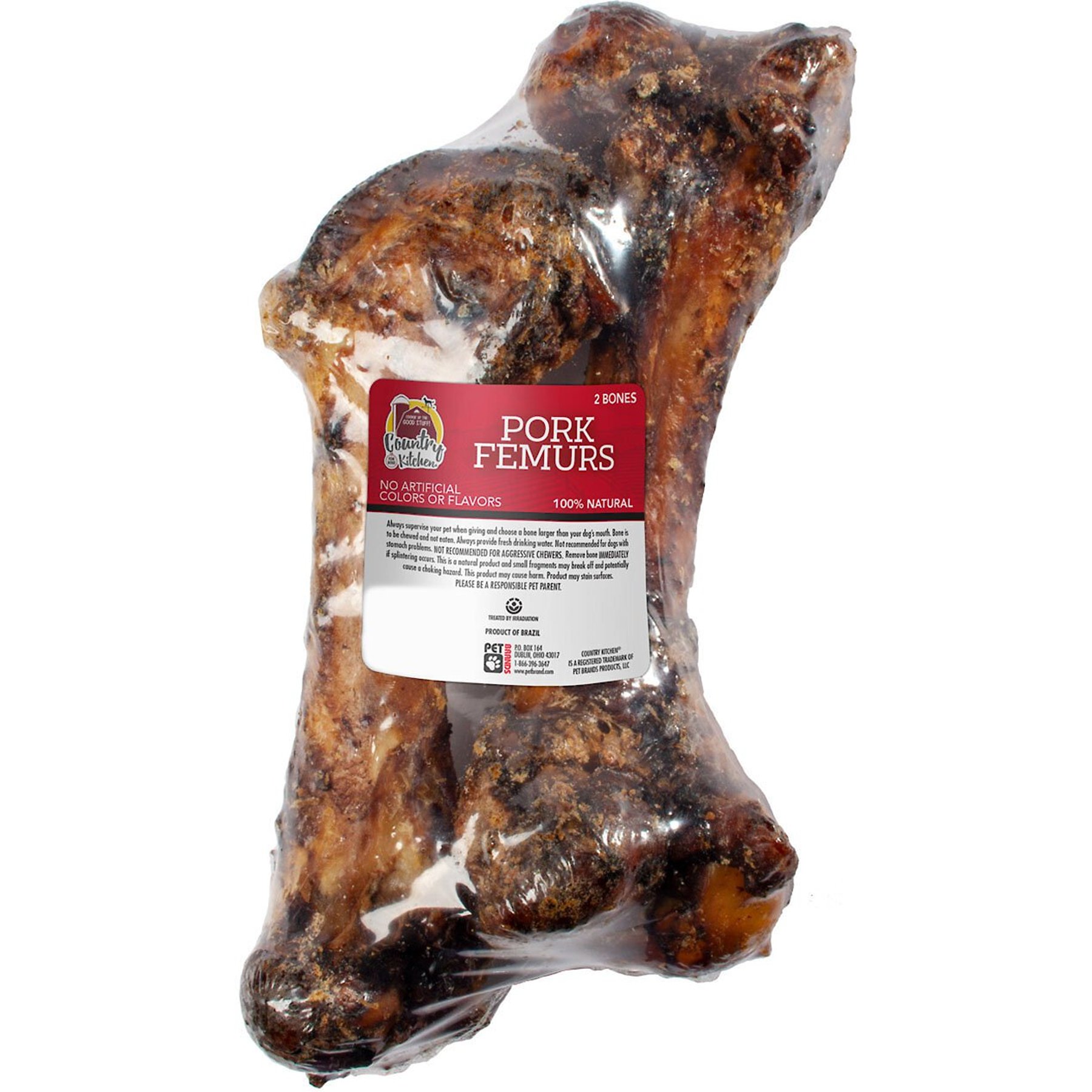 Country Kitchen Pork Femurs Dog Treat 2 count