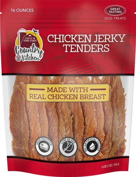 Country Kitchen Chicken Jerky Tenders Dog Treats, 16-oz bag slide 1 of 6