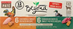 Purina Beyond Poultry Variety Pack Grain-Free Natural Pate Wet Cat Food, 3-oz can, case of 12, 2 count