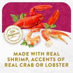 Fancy Feast Broths Seafood Bisque Complement Variety Pack Grain-Free Lickable Wet Cat Food Topper, 1.4-oz pouch, case of 12 slide 2 of 6