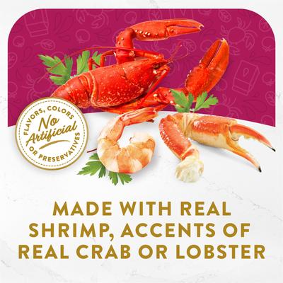 Show full view: Fancy Feast Broths Seafood Bisque Complement Variety Pack Grain-Free Lickable Wet Cat Food Topper, 1.4-oz pouch, case of 12 slide 3 of 8