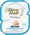 Fancy Feast Petites In Gravy Ocean Whitefish with Tomato Entree Grain-Free Wet Cat Food, 24 Servings, 2.8-o...