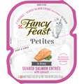 Fancy Feast Petites In Gravy Seared Salmon with Spinach Entree Wet Cat Food, 24 Servings, 2.8-oz, case of 12