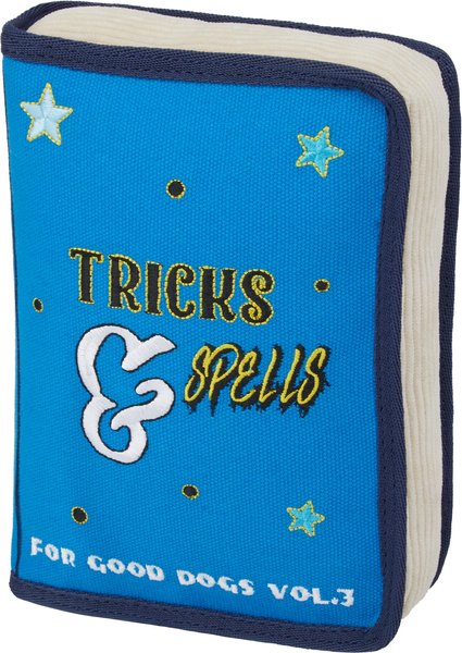Frisco Magic Spell Book Plush Squeaky Dog Toy slide 1 of 4